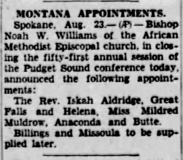 Clipping from The Missoulian